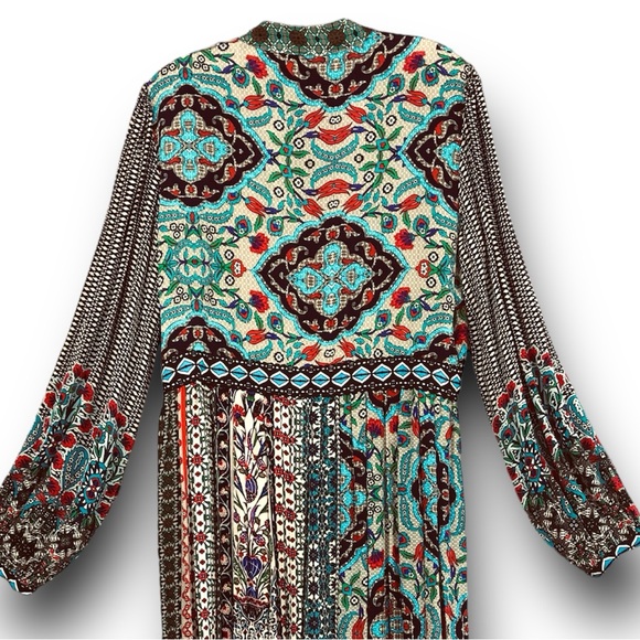 Anthropologie x Bhanuni by Jyoti Ronika Patterned Maxi Dress Multicolor Size M - Picture 9 of 16